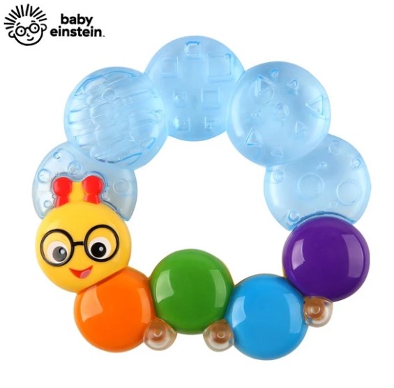 Baby Einstein 冰涼毛毛蟲牙膠手搖玩具