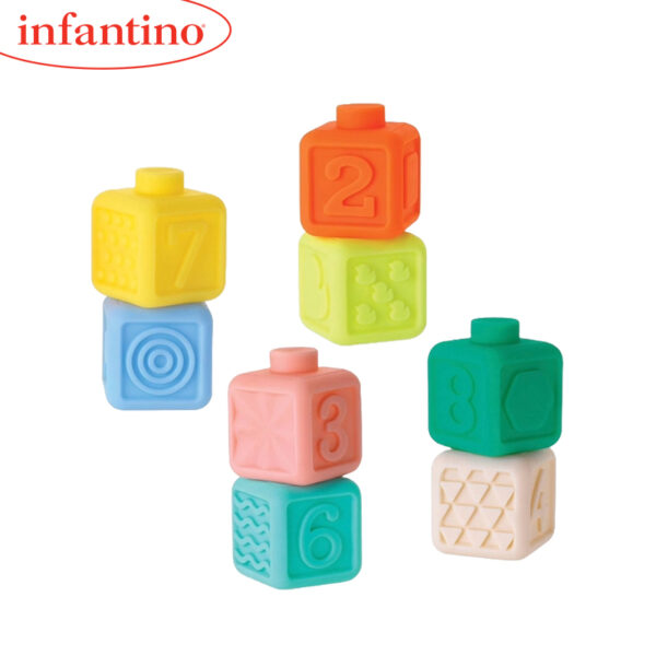 美國 infantino 超柔軟堆疊積木套裝