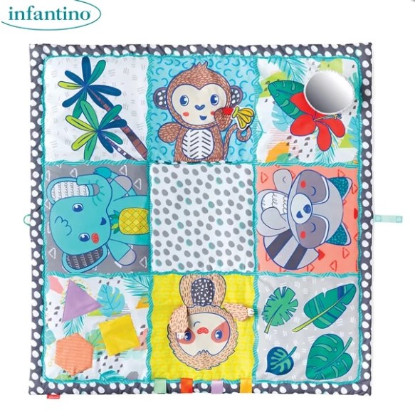 美國 Infantino 森林感觀探索玩墊 121.9 x 121.9 cm