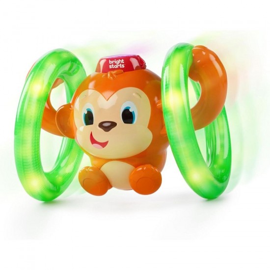 Bright Starts 滾動發光猴子玩具