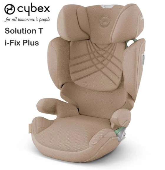 德國Cybex Solution T i-Fix Plus 兒童汽車安全座椅-Cozy Beige