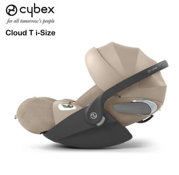 德國Cybex Cloud T i-Size Plus 提籃式汽車安全座椅-Cozy Beige