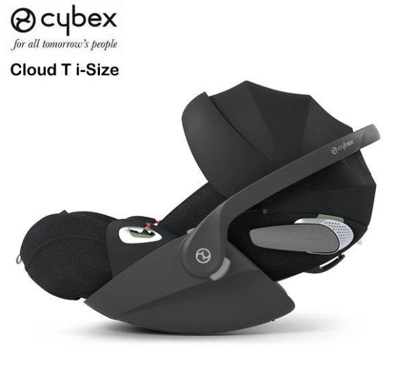 德國Cybex Cloud T i-Size Plus 提籃式汽車安全座椅-Sepia Black