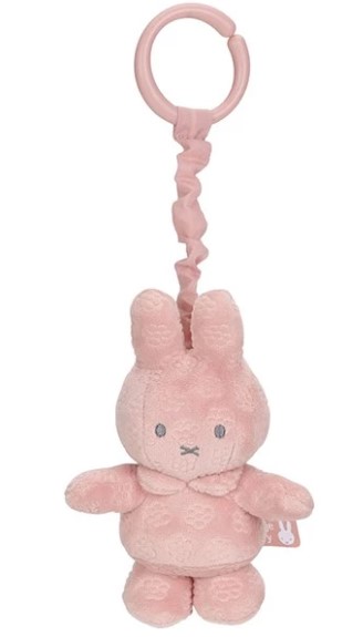 Tiamo 吊掛式震動安撫玩具/ Miffy 花朵系列 粉紅