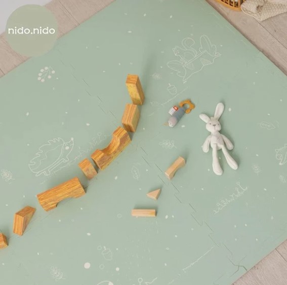 台灣nido.nido 安全地墊-童话森林 6片裝+10片邊條