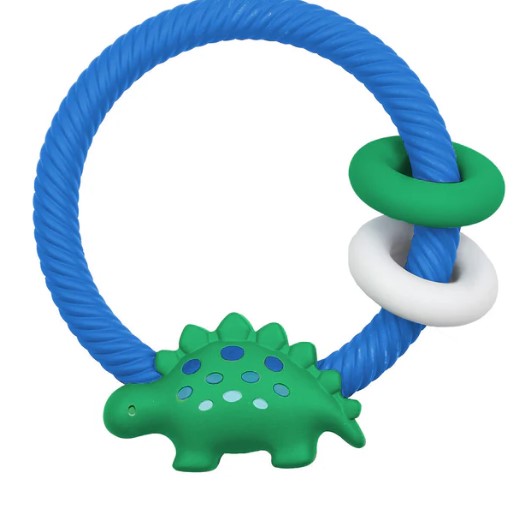 美國 ITZY RITZY 恐龍牙膠手搖鈴