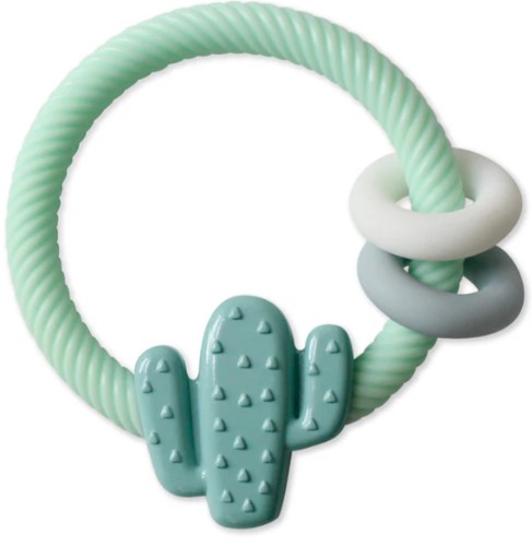 美國 ITZY RITZY 仙人掌牙膠手搖鈴