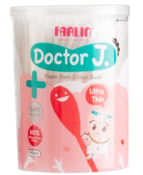 Farlin 190支盒裝紙軸棉花棒