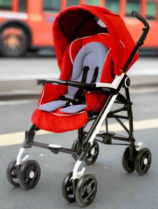 Peg Perego 藍色初生嬰兒車軟綿座墊