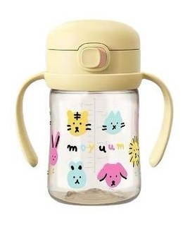 Moyuum - PPSU 防逆流彈蓋吸管杯170ml(黃色)