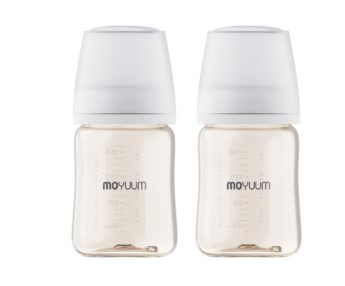 Moyuum - PPSU 寬口防漲氣奶瓶170ml（白色 ) x2件
