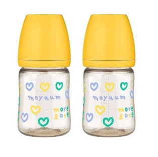 Moyuum - PPSU 寬口防漲氣奶瓶170ml（黃心 ) X2件