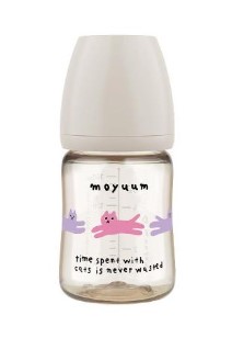 Moyuum - PPSU 寬口防漲氣奶瓶170ml（灰白 )