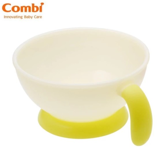 日本 Combi Baby Label 易握嬰兒飯碗-綠色