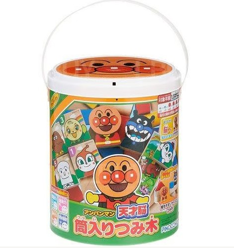 Anpanman 麵包超人木製積木37件