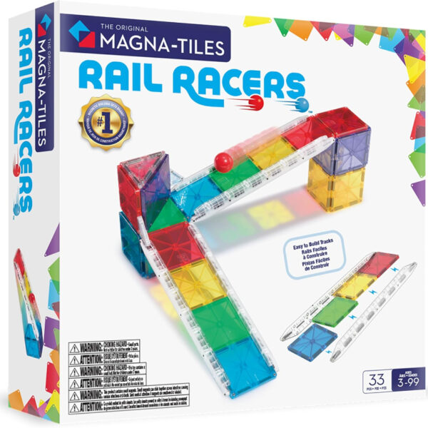 Magna-Tiles 磁力積木-賽道滑行套裝 33片
