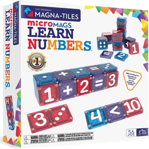 Magna-Tiles 磁力片積木玩具 學數字 56件組