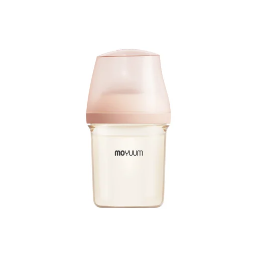 Moyuum mov.aa PPSU圓口偏心防漲氣奶瓶160ml（米色）