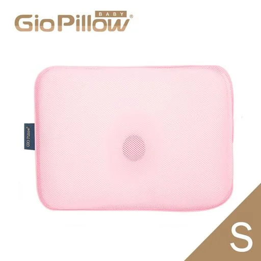 Gio Pillow 超透氣護頭型 嬰兒枕頭-S碼 (粉色)