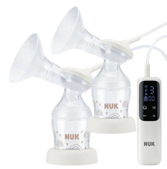 德國Nuk Soft & Easy 攜式電動雙邊奶泵