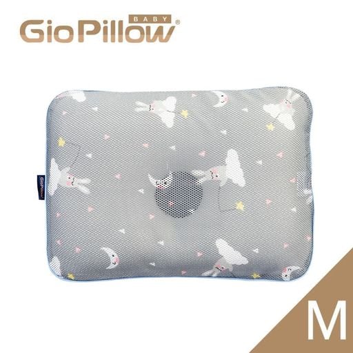 Gio Pillow 超透氣護頭型 嬰兒枕頭-M碼 (月亮兔)