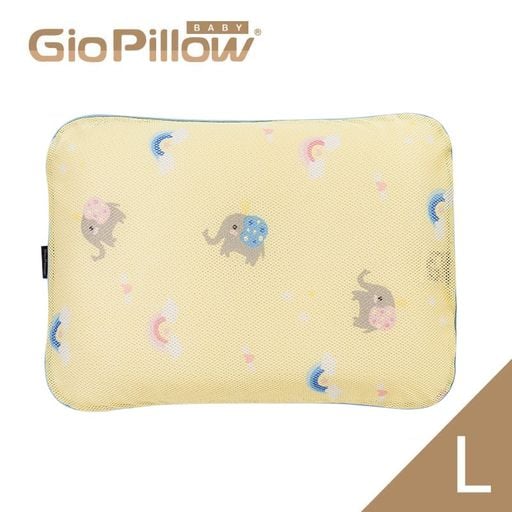 Gio Pillow 超透氣護頭型 嬰兒枕頭-L碼 (小象)