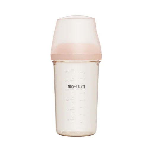 Moyuum mov.aa PPSU圓口偏心防漲氣奶瓶250ml（米色）