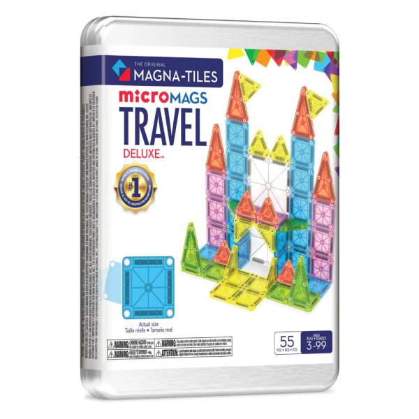 Magna-Tiles MicroMAGS 迷你磁力積木/ 旅行豪華套裝 55片