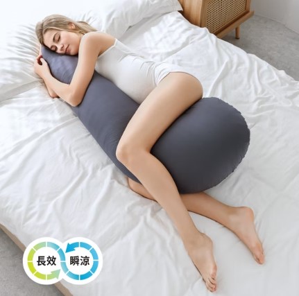 六甲村SleepIn胚胎孕婦枕2.0(瞬涼柔膚)-恬靜灰