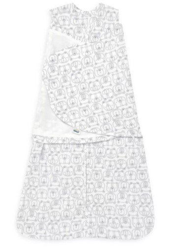 美國Halo Swaddle 二合一嬰兒包被睡袋-抓毛 3.0TOG;甜睡小熊 3-6個月