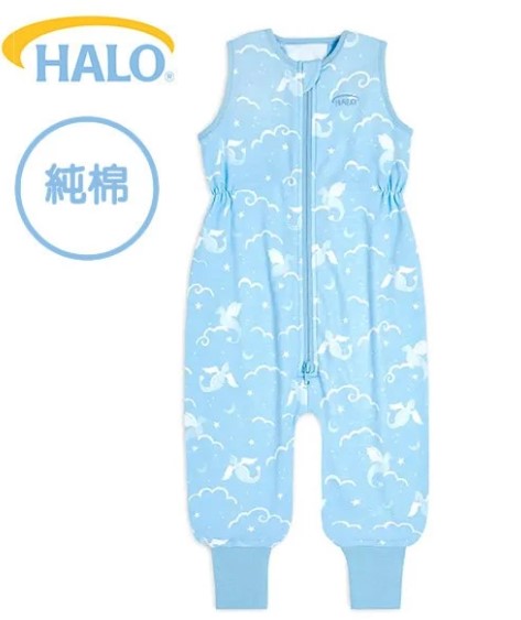 美國Halo Toddler 嬰幼兒褲腳型睡袋-純棉 0.5TOG;小飛龍  12-24個月