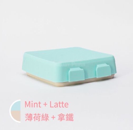 台灣 2ANGELS 矽膠拼圖餐盤 (薄荷綠 + Latte)