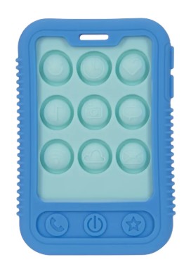 Nuby 趣樂噗噗電過牙膠 - 藍色