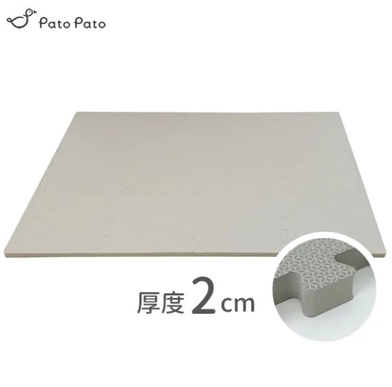 台灣Pato Pato 靈巧拼抗菌地墊-12片 燕麥米