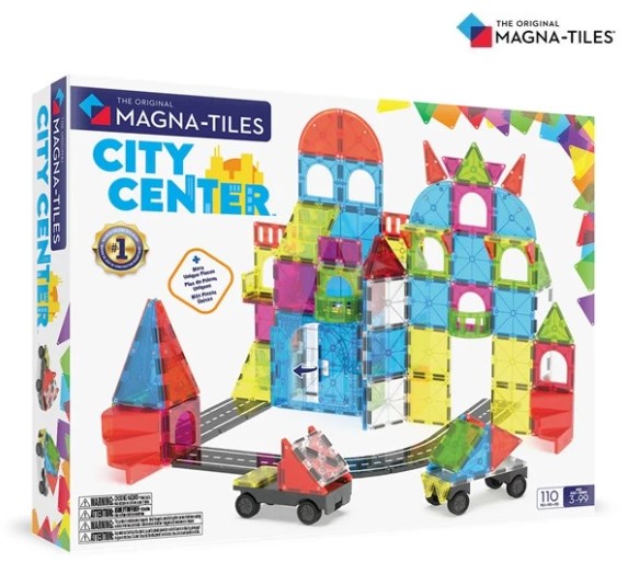 Magna-Tiles 磁力積木-城市中心套裝 110片