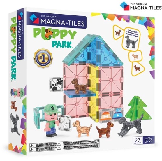 Magna-Tiles 磁力積木-小狗樂園套裝 27片