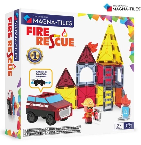 Magna-Tiles 磁力積木-火警救援套裝 27片