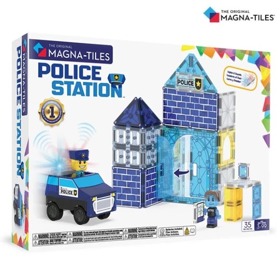 Magna-Tiles 磁力積木-警察局套裝 35片