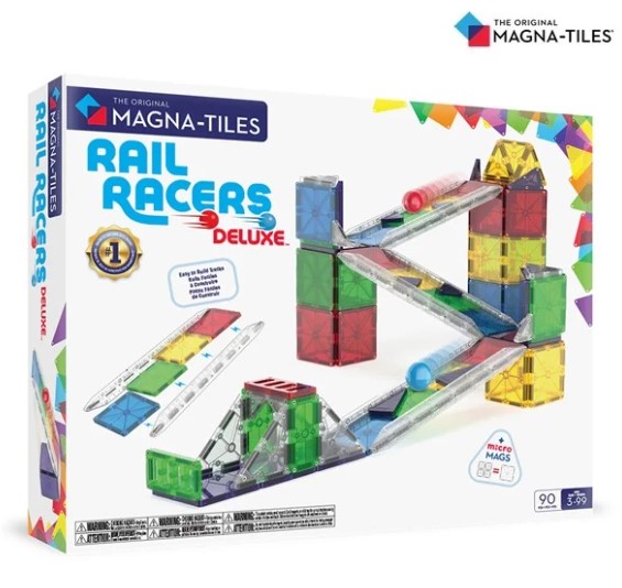 Magna-Tiles 磁力積木-賽道滑行豪華套裝 90片
