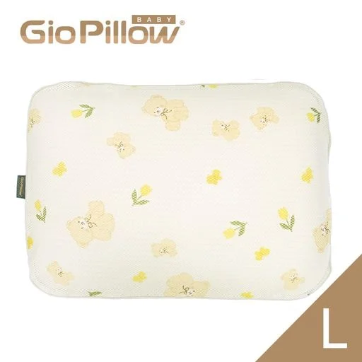 Gio Pillow 超透氣護頭型 嬰兒枕頭-L碼 (小熊)