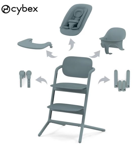 德國Cybex Lemo 4-in-1 成長椅/ Stone Blue