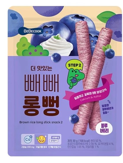 韓國Bebecook 營養糙米棒-藍莓酸奶 30g