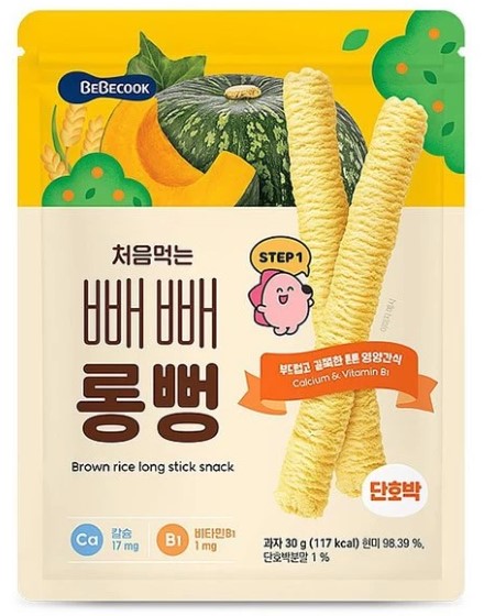 韓國Bebecook 營養糙米棒-南瓜味 30g