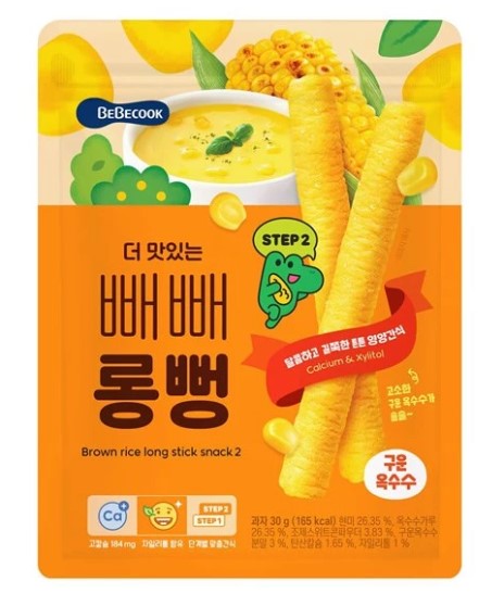 韓國Bebecook 營養糙米棒-粟米味 30g