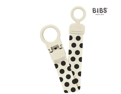 BIBS STUDIO  玩咀鏈 (黑白波點)