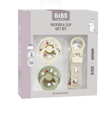 BIBS 姆明系列 (玩咀鏈夾環 ＋ 兩件玩咀)   (禮物套裝)