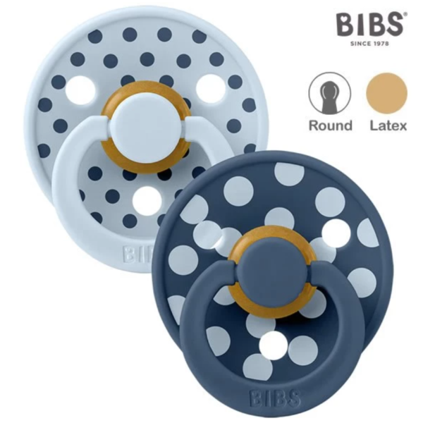 BIBS STUDIO COLOUR 圓形乳膠玩咀 (5色) (2 SIZE)